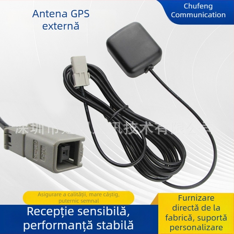GT5 1S antenă GPS pentru vehicul – antenă GPS externă, interfață pătrată, navigație auto
