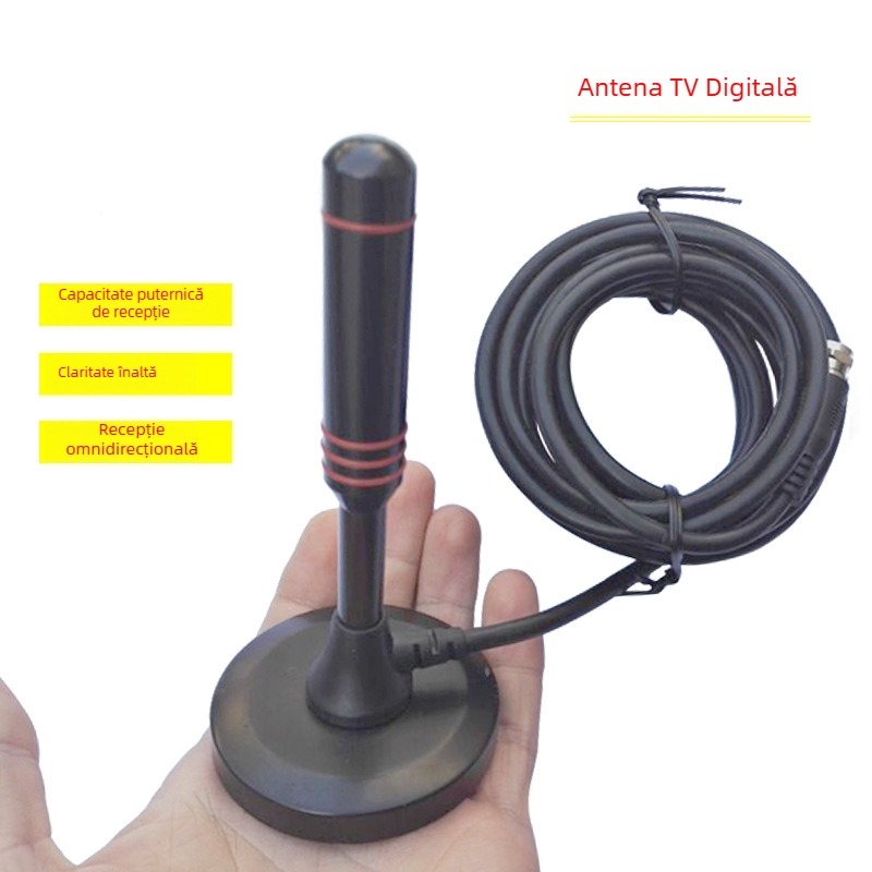 Antena auto HU-035, 470-862 MHz, 50 Ω, interfață SMA, SWR ≤1.5
