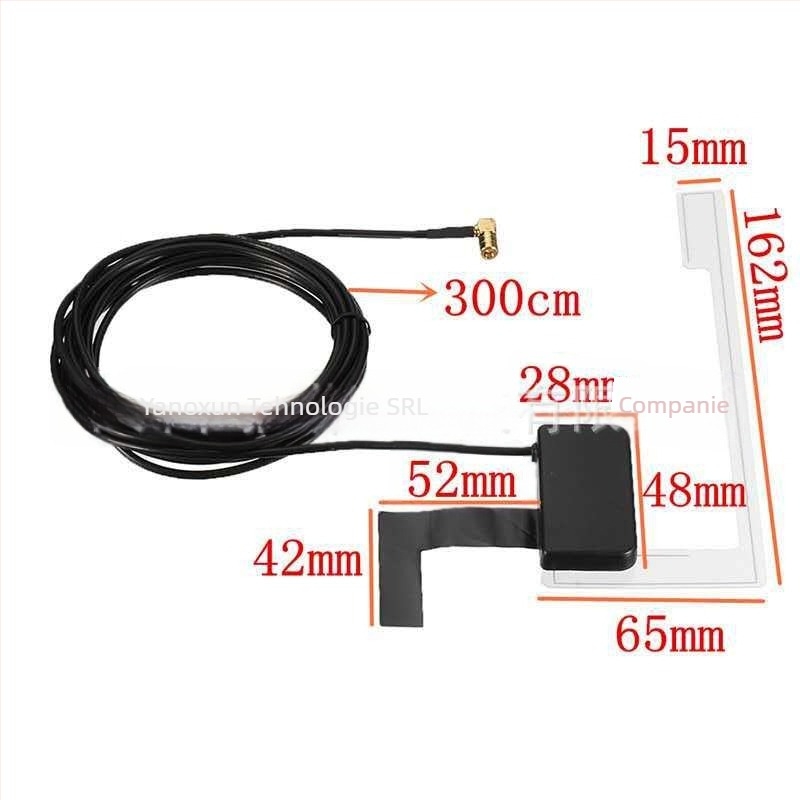 Antena DAB pentru radio auto, antenă patch AM/FM pentru radio digital, câștig înalt, model YNX-AM-01