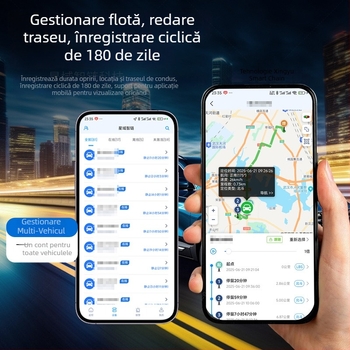 Încărcător auto G03 cu GPS Beidou 5G – localizator anti-pierdere și anti-furt