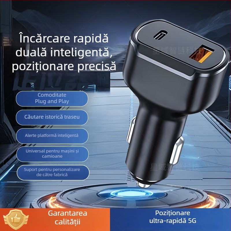 Încărcător auto G03 cu GPS Beidou 5G – localizator anti-pierdere și anti-furt