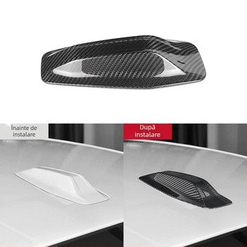 Capac antenă din fibră de carbon, în formă de dinte de rechin, pentru BMW Seria 1/2/4/7, decorativ, model W-BM-758