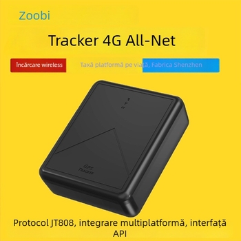 Locator GPS auto cu încărcare wireless și magnet puternic, Beidou GPS, precizie 10 m, moduri de alarmă: vibrație, SMS, geofence