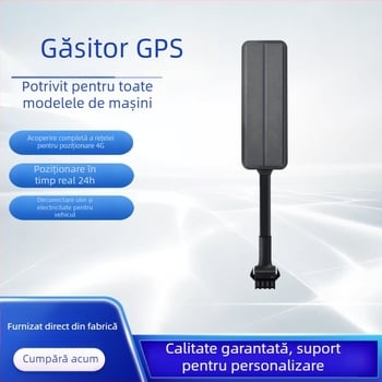 Tracker GPS pentru vehicule, Model M26, 4G, cu antenă încorporată, precizie poziționare 3–10 m, alarme multiple (vibrație, pierdere alimentare, SOS, geofence, depășire viteză), baterie polimer 3 ore