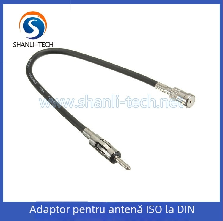 Shanli adaptor ISO către DIN pentru antenă auto pentru CD radio și navigație