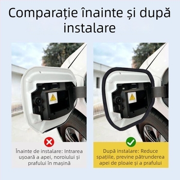 Inel etanș D universal pentru capacul rezervorului de combustibil și capacul portului de încărcare, bandă etanșă din cauciuc, rezistent la praf, apă și ulei