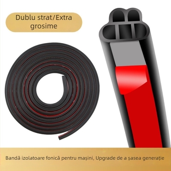 Etanșare ușă auto - cauciuc, dublu strat, izolare fonică și impermeabilă, pentru goluri de uși, utilizare generală