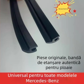 Etanșare colector ploaie parbriz față Mercedes-Benz și capac inferior din plastic pentru ștergător; rezistență la îmbătrânire, protecție UV, rezistență la ozon, rezistență chimică la acizi slabi și baze