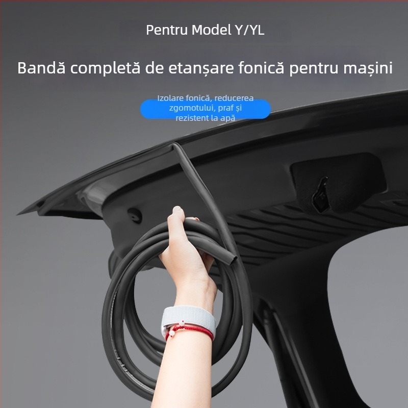 Bandă de etanșare auto pentru Tesla Model Y/YL – cauciuc, pentru întreg vehiculul, model M10148, compatibil cu Tesla Y/YL