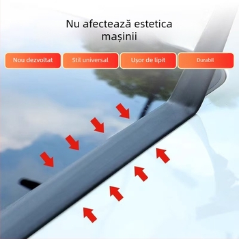 Bandă de etanșare pentru acoperiș auto, din cauciuc, profil în formă de T pentru parbrizele față și spate, etanșare la scurgeri și praf, izolare fonică a plafonului