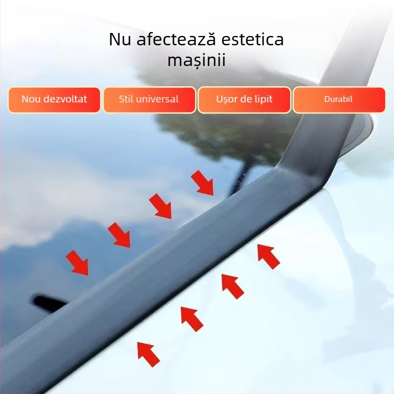Bandă de etanșare pentru acoperiș auto, din cauciuc, profil în formă de T pentru parbrizele față și spate, etanșare la scurgeri și praf, izolare fonică a plafonului