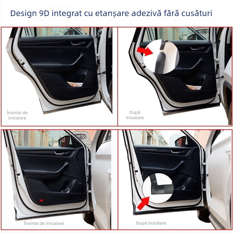 Zotye SR9 kit de garnituri pentru uși — garnituri din cauciuc pentru toate ușile, cu izolare fonică, rezistență la praf și impermeabilitate