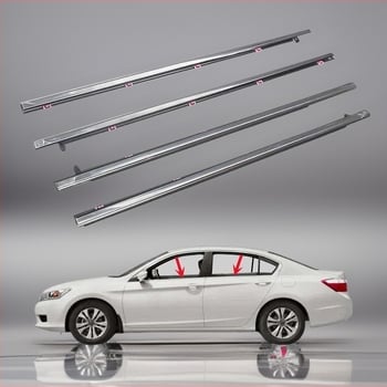Honda Accord a 9-a generație (2014–2018): benzi de etanșare pentru geamul ferestrei și garnituri exterioare ale ușilor