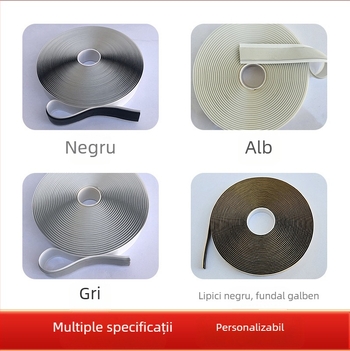 Bandă dublu-adezivă din butil pentru sere, impermeabilă, rezistență la temperaturi înalte, etanșare și absorbție a vibrațiilor, bandă de iluminare fotovoltaică