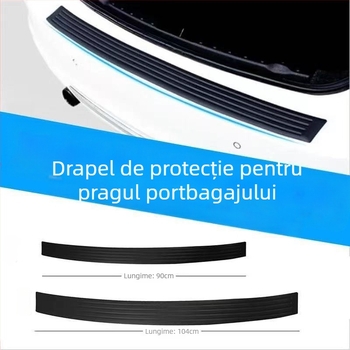 Bandă de protecție a portbagajului – cauciuc anti-coliziune, model RT, utilizare generală