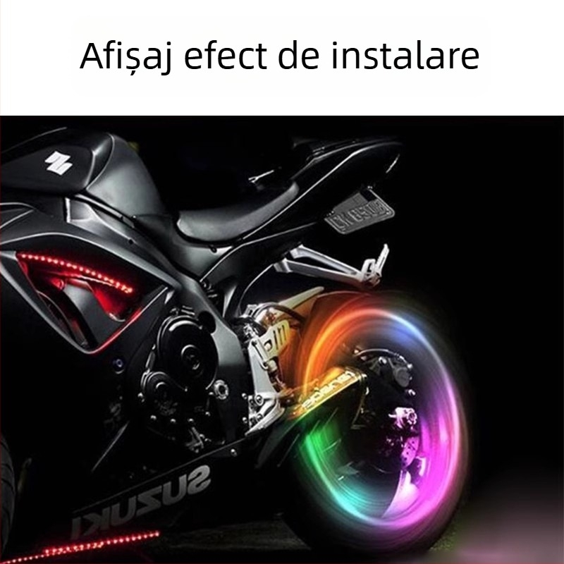Lumini pentru valvele anvelopelor motocicletei, din oțel inoxidabil, montaj prin șurub, dimensiuni generale