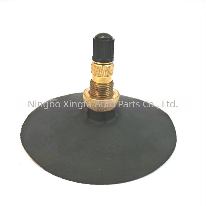 Valvă de pneu din cupru, tip răsucire, cu capac din plastic, pentru cameră interioară