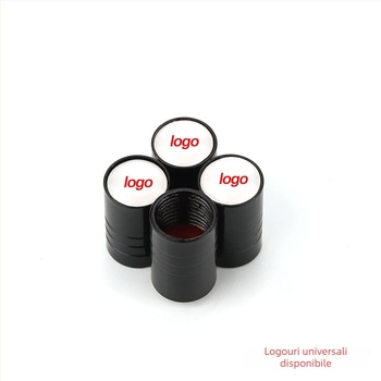 Capac de valvă pentru anvelope tubeless, cu siglă, din cupru, tijă a valvei extinsă