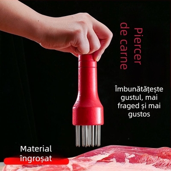 Unelte pentru frăgezirea cărnii cu ace din oțel inoxidabil și mâner din lemn solid — variante cu 13/17/21 de ace