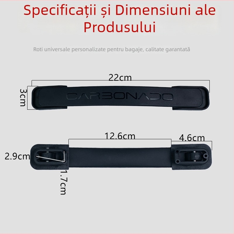 Mâner pentru bagaje Yida, TPU – accesoriu pentru genți, rezistent la uzură, cu capacitate mare de încărcare