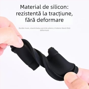 Pad de amortizare a vibrațiilor pentru airbag din silicon, universal, deschidere prin balamaj, cu bandă adezivă dublă, distanța dintre găurile centrale 1,5 cm