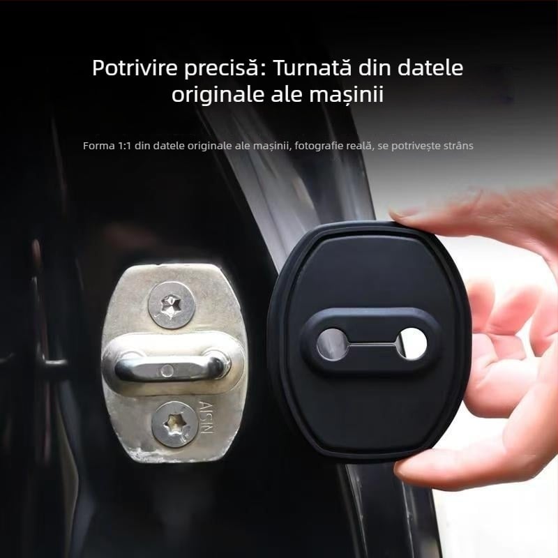 Pad de amortizare a vibrațiilor pentru airbag din silicon, universal, deschidere prin balamaj, cu bandă adezivă dublă, distanța dintre găurile centrale 1,5 cm