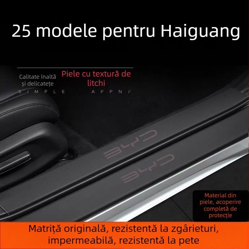 Benzi de prag pentru ușă Seagull – piele, protecție anti-coliziune, autocolante de protecție pentru prag