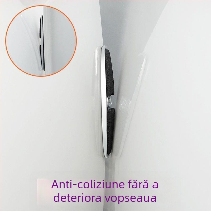 Bandă metalică pentru ușa mașinii – protecție anti-coliziune la deschiderea ușii, bandă decorativă anti-zgâriere