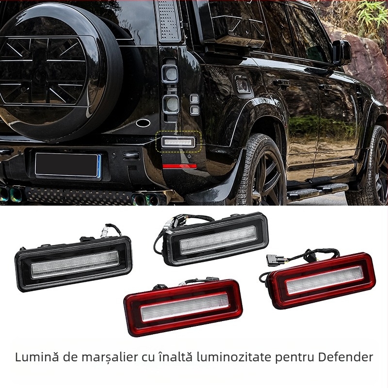 Lampă LED de frână pentru Land Rover Defender 110/90, 12V, 10W, 6000K, ABS