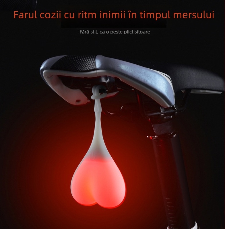 Lumină posterioară pentru bicicletă, pentru ciclism nocturn pe bicicletă de munte (fără personalizare; Brand: Altul; Import: Nu)