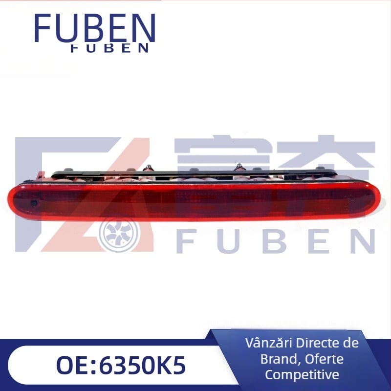 Lumină de frână de înaltă performanță 6350K5 6351EL, ABS, Brand V WELLEG, compatibil Citroën C2, Peugeot 206 și 207