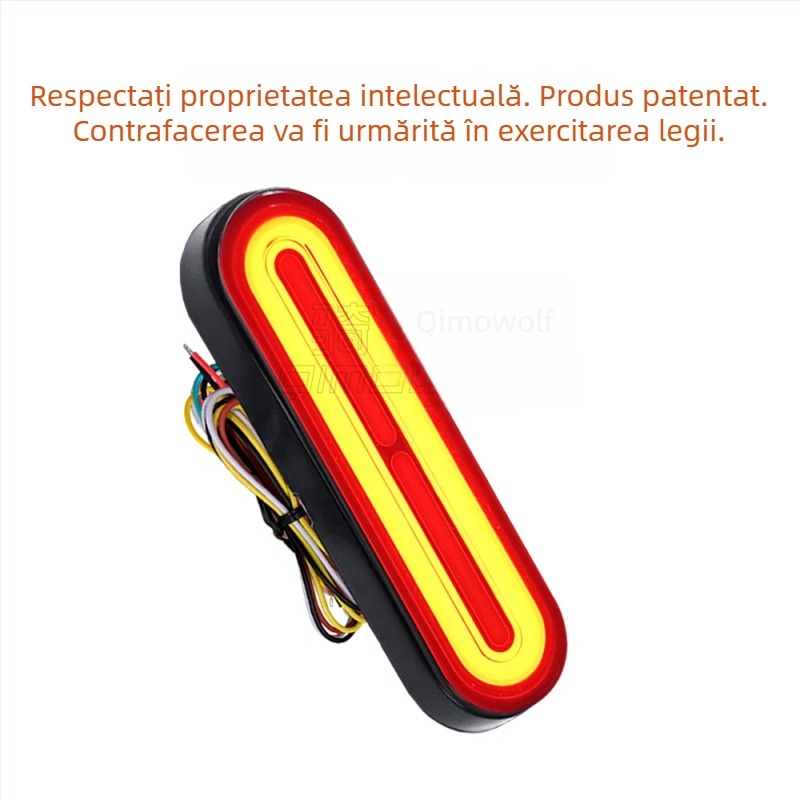 Lumină LED pentru spate pentru vehicule electrice și motociclete – model YLF-2TL-60, 10-80V, 600LM, durată de viață 30.000 h