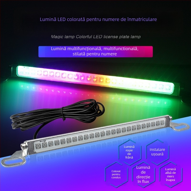 Lumini LED pentru număr, corp din aluminiu, 12V, 10W, durată de viață 50000 h, potrivire universală