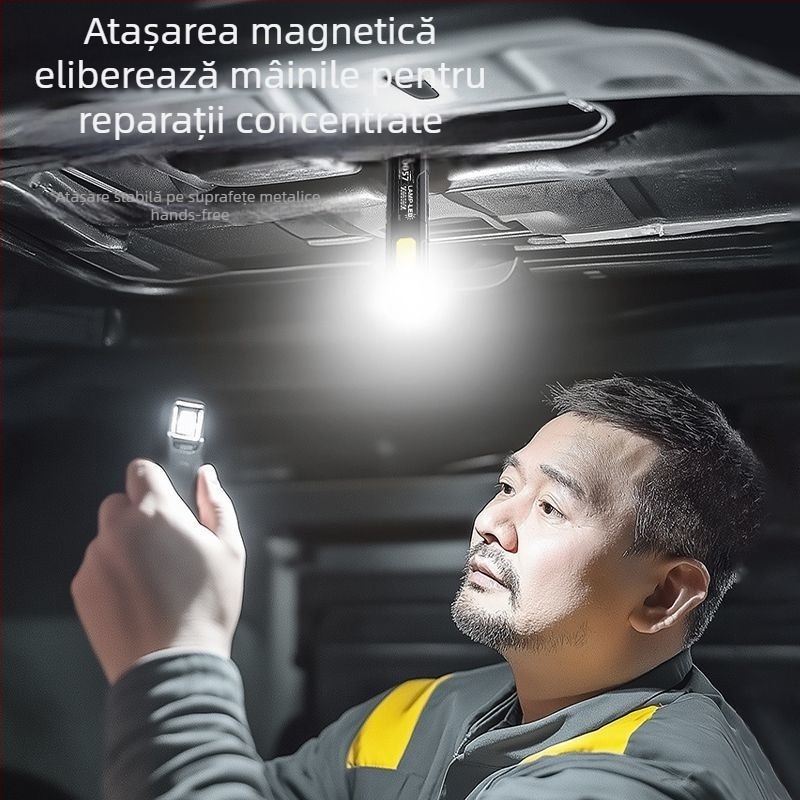 Lampa de lucru LED magnetică, portabilă, multifuncțională