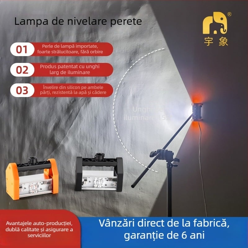 Lampa LED portabilă pentru reparații, polisare și inspecție, Yuxiang WH001, corp din fier, potrivită pentru șantiere și uz casnic, personalizare disponibilă