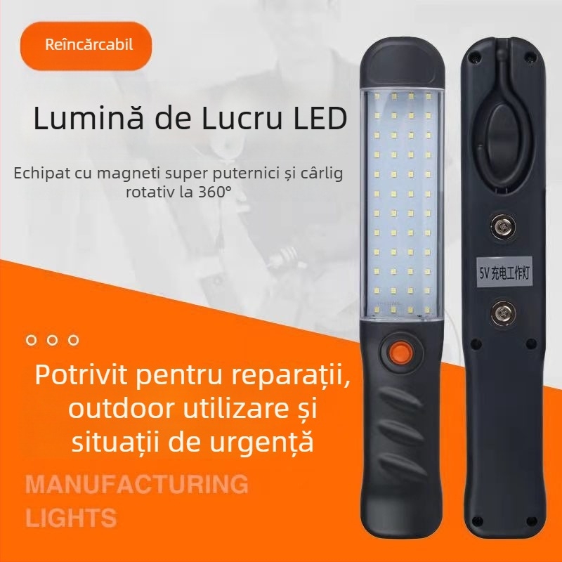 Lumină de inspecție LED reîncărcabilă magnetică pentru reparații auto