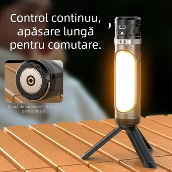 Lumină de lucru magnetică cu afișaj digital, 30W, 4000mAh, LED, rotație la 360°, impermeabilă
