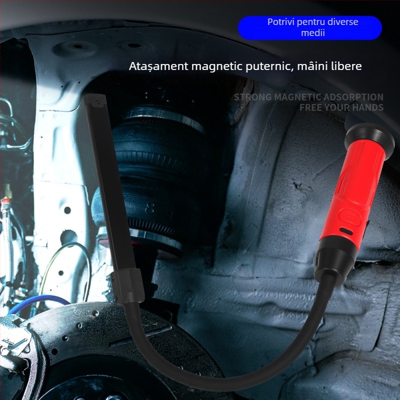 Lampa externă de serviciu pentru inspecții cu sursă de lumină COB/LED, 850 lm, tensiune 3,7 V, model S308, compatibil universal