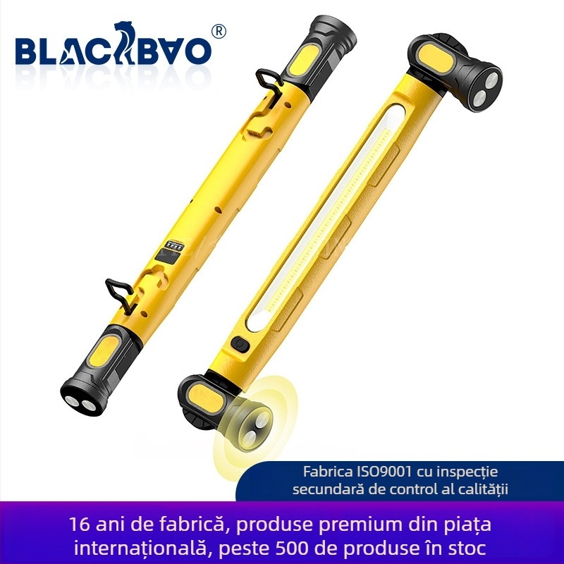 Lumină de inspecție magnetică cu cârlig, pentru exterior, carcasă ABS, model Gz-wk02