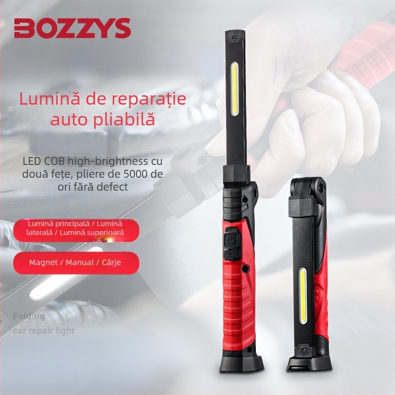 Lampa de lucru LED portabilă WL3, pliabilă, COB, 8W, 5V, flux luminos 650 lm, 5000–7000K