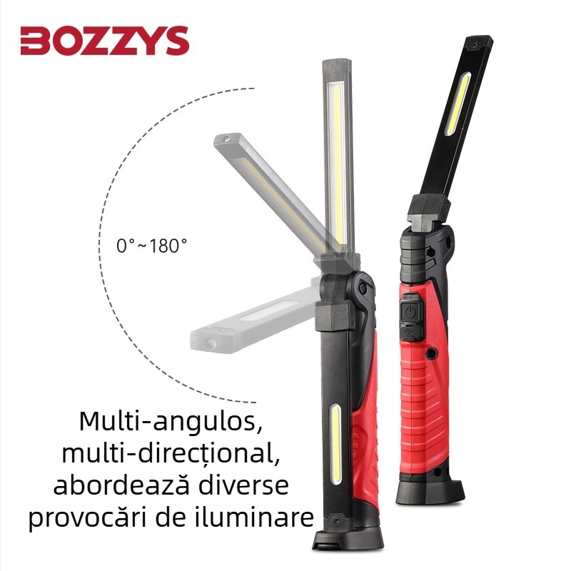 Lampa de lucru LED portabilă WL3, pliabilă, COB, 8W, 5V, flux luminos 650 lm, 5000–7000K