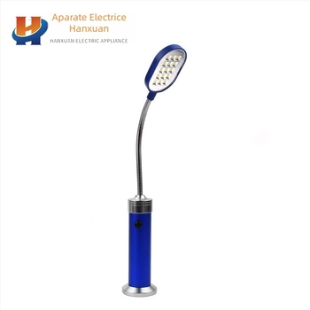 Lanternă LED din aluminiu, baterie uscată 4,5V, 3W, rotire la 360°, pentru camping și pescuit nocturn