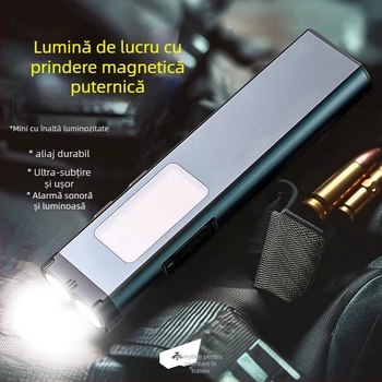 Lanternă de mână Gz50 cu design magnetic, carcasă din aliaj de aluminiu, rază 100–200 m, durată de iluminare 8 h, timp de încărcare 3 h