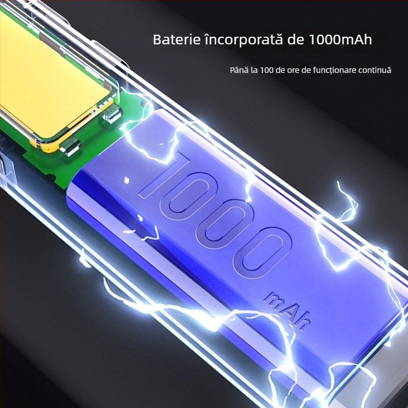 Lanternă de mână Gz50 cu design magnetic, carcasă din aliaj de aluminiu, rază 100–200 m, durată de iluminare 8 h, timp de încărcare 3 h