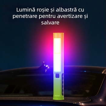 Lampă de lucru portabilă pentru reparații auto, cu magnet și cârlig, LED, 5W, 350+ lumeni, baterie încorporată de 3000mAh, încărcare USB, impermeabilă, rază 200–500 m