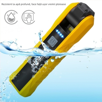 Lampă de lucru LED cu magnet puternic, cârlig ascuns, baterie de 2000mAh, putere 3W, rotație 360°