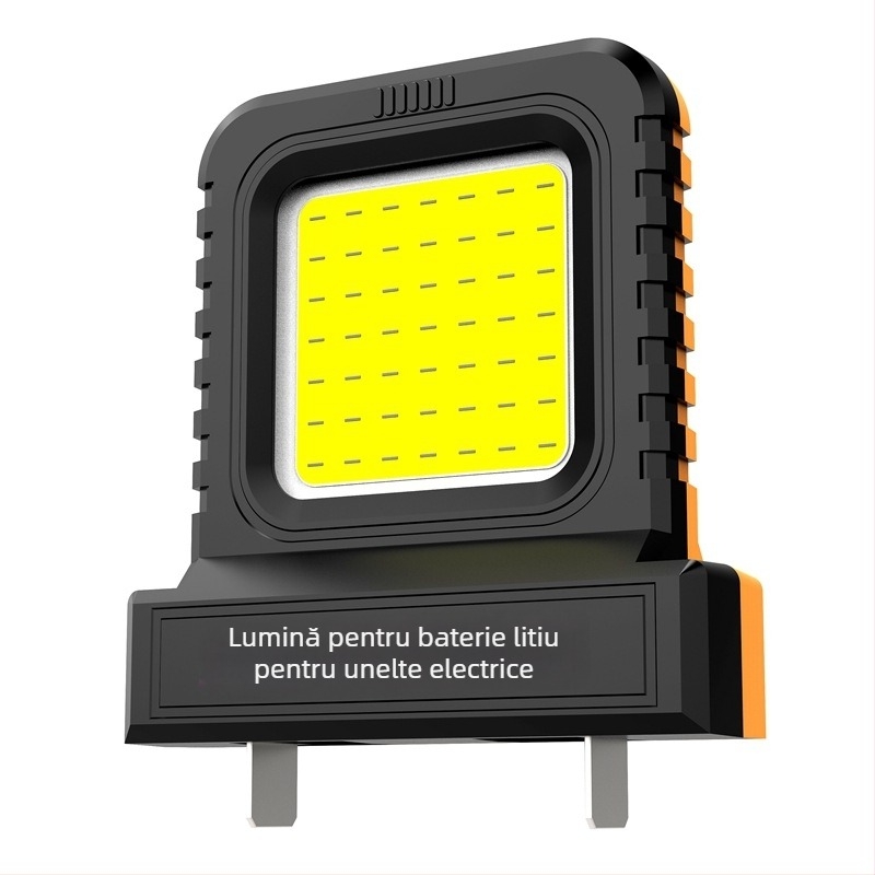 Jiantu 21V Lampa de lucru COB pentru unelte electrice – luminozitate reglabilă, viață 50.000 ore (Tensiune: 20-21V; Putere: 10W; Sursă de lumină: COB)