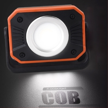 Lampa de lucru portabilă pentru exterior cu cârlig magnetic, 5W, baterie de 4400 mAh, încărcare USB, rază de 100–200 m, Nylon + TPR