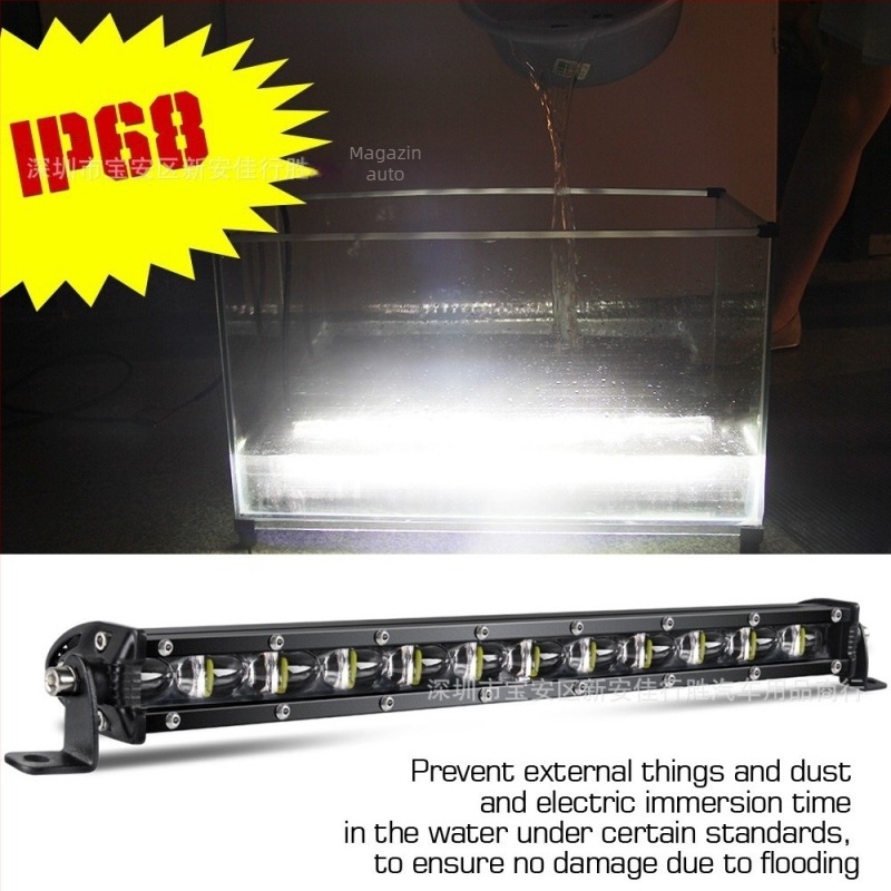 Lampă de lucru LED lungă pentru inspecție și iluminare pe plafon | carcasă din aliaj de aluminiu | 150 W, 12–80 V, 15000 lm, 6500 K