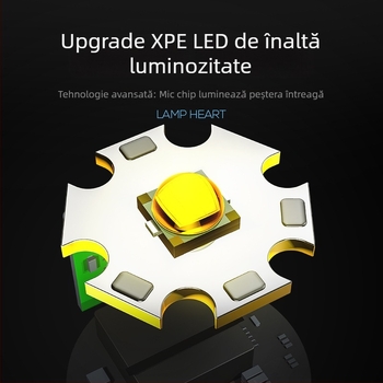 Lanternă LED de mână cu bază magnetică puternică, pentru reparații auto și întreținere industrială; portabilă, multifuncțională, ultra-luminată; rază eficientă 100